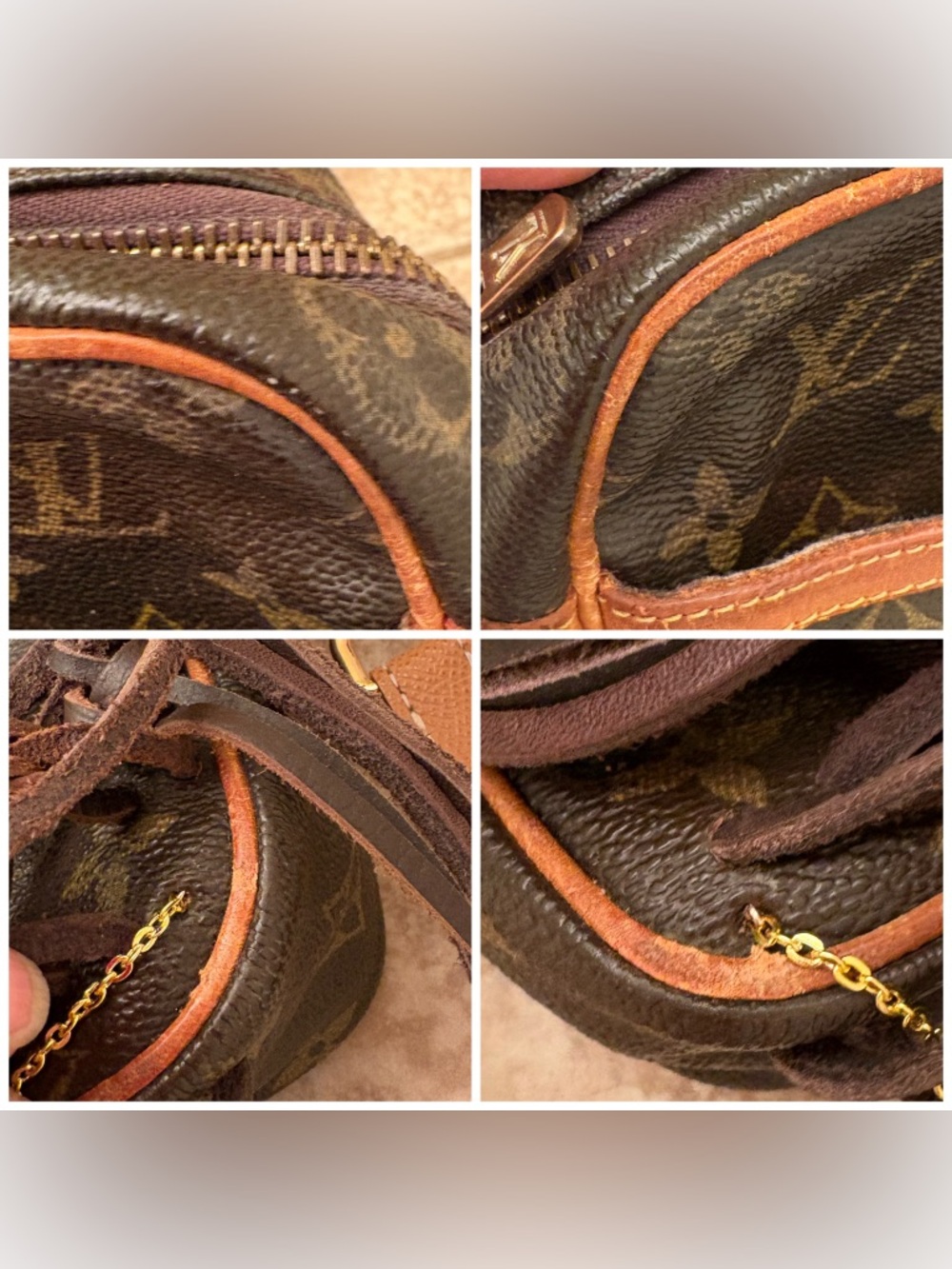 Authentic Louis Vuitton Vintage Compiegne Custom Fringed Crossbody with COA - Picture 10 of 15